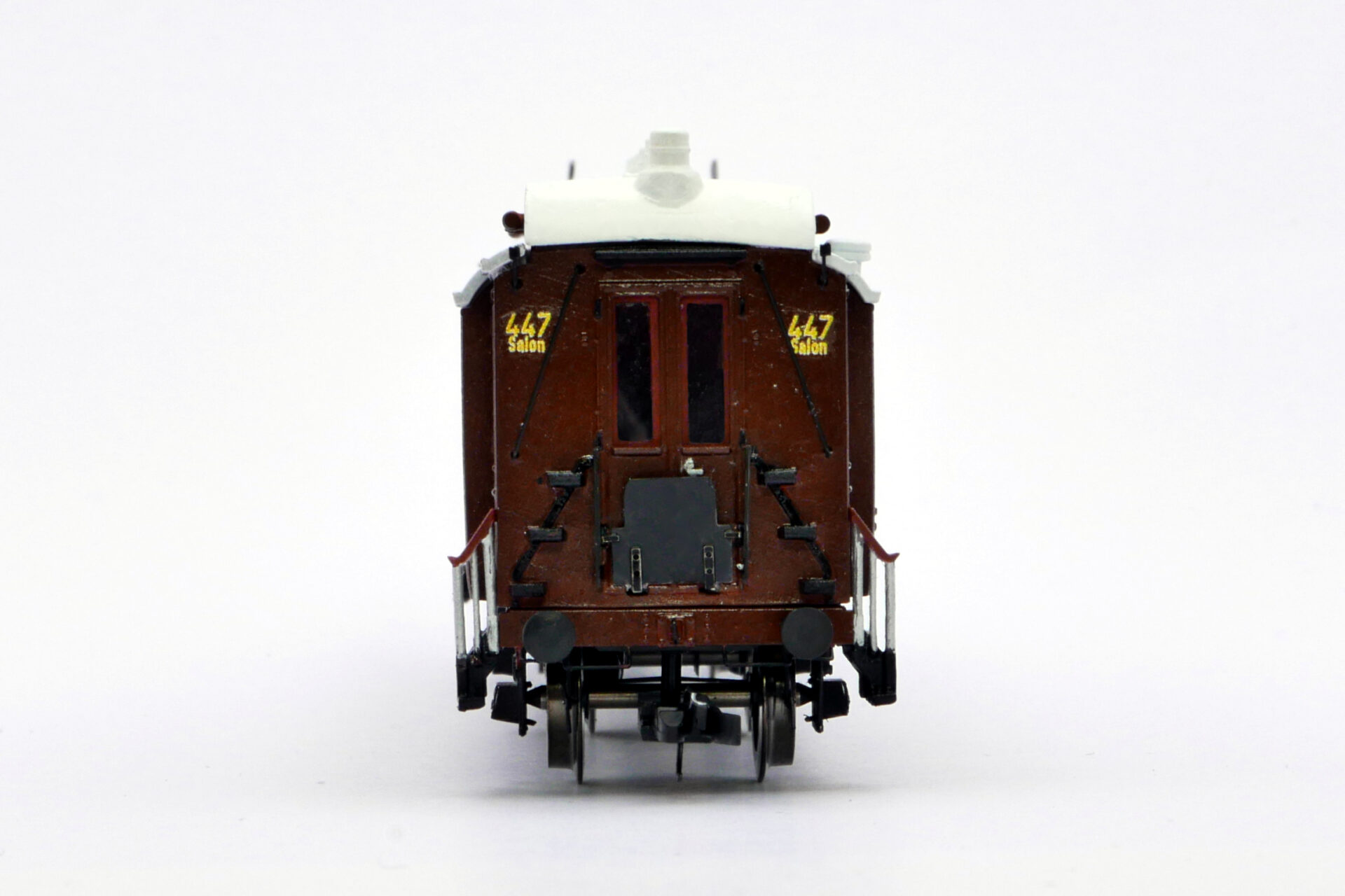 Hofsalonwagen Epoche I Stirnseite Übergang