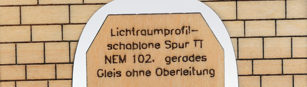 Lichtraumprofil-Schablonen