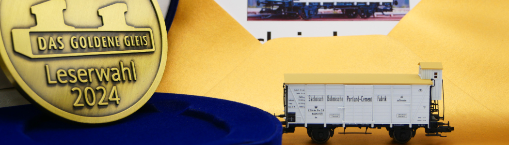 Goldenes Gleis: Erster Platz in der Kategorie „Wagen TT“ für unseren gedeckten Portland-Cement-Wagen